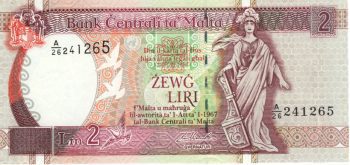 5548 - Malta - 2 Liras - P.45.d - FE