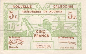 5823 - Nova Caledonia - 5 Francos - P.58 - MBC/S