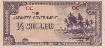 5744 - Oceania (dominio japonês) - 1/2 Shilling - P.1.c - MBC/S