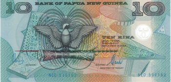 5777 - Papua Nova Guiné (polímero) - 10 Kina - P.26.b - FE