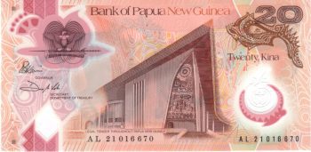5789 - Papua Nova Guiné (polímero - 2022) - 20 Kina - P.W53 - FE