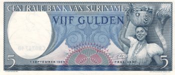 6088 - Suriname - 5 Gulden - P.120.b - FE