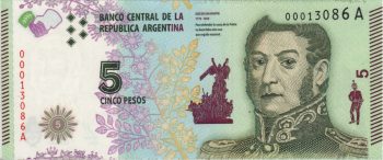4386 - Argentina - 5 Pesos - P.359 - FE