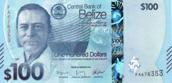 4523 - Belize (2025) - 100 Dolares - P.W78 - FE