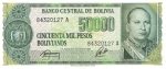 4551 - Bolivia - 50000 Pesos Bolivianos - P.170.a - FE