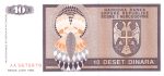 4568 - Bosnia Herzegovina - 10 Dinara - P.133.a - FE