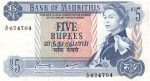 5566 - Mauritius - 5 Rupias - P.30c - MBC/S
