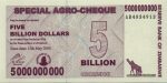 6534 - Zimbabwe - 5 bilhões de Dolares - P.61 - FE