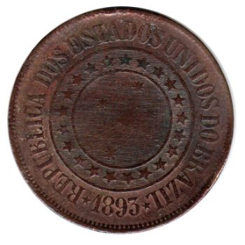 3456 - 40 Réis 1893 - B.817 - MBC