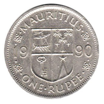 7537 - Mauritius 1 Rupia 1990 - Km.55 - S