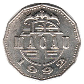 7533 - Macau	5 Patacas 1992 - Km.56 - FC